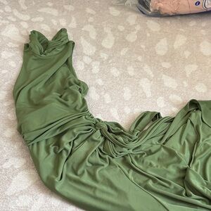 Cinq à Sept Olive Green Dress - damaged